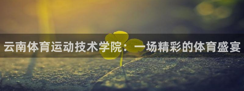 公海赌赌船官网下载娱乐:云南体育运动技术学院:一场精彩的体育